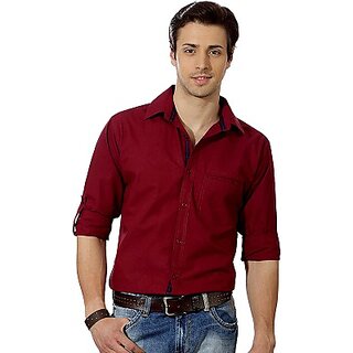 Suspense Mens Solid Casual Shirt