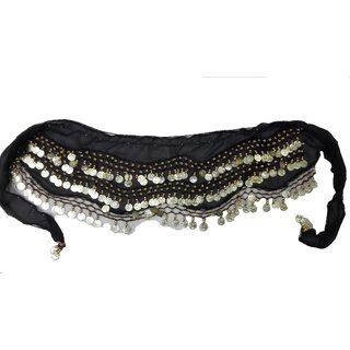 belly dance black belt with gold coins