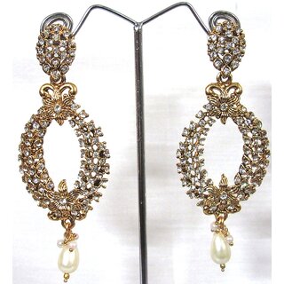 Stone flower long earring - Earrings | Buy online on ZillyBuy