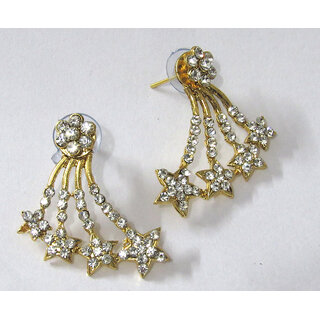 Golden Star Shape Stone Kaan Earring - Earrings | Buy online on ZillyBuy