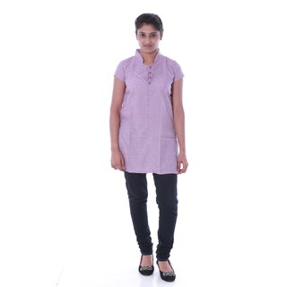 Ma textiles lizzy bizzy fabrics  lielac color designer kurti - Kurtas & Kurta Sets | Buy online on ZillyBuy