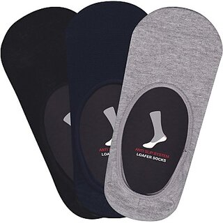 ddh mens solid no show socks pack of 3 
