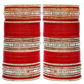 Maroon Bridal Punjabi Choora, Wedding Chudas