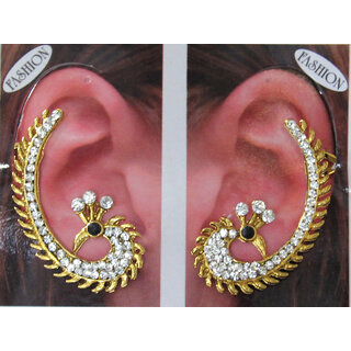 Golden Peacock Stone Kaan Earring - Earrings | Buy online on ZillyBuy