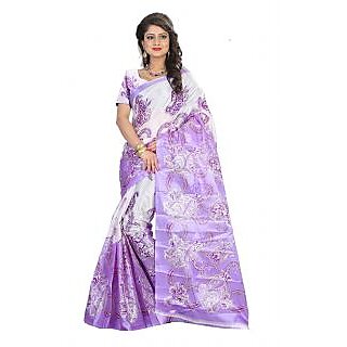SVB Saree Purple Bhagalpuri Silk Saree - Sarees | Buy online on ZillyBuy