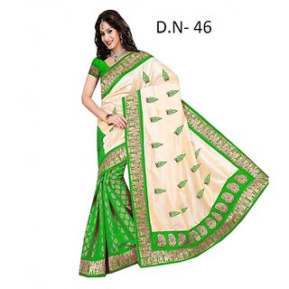 Sharda Creation Multicolour Bhagalpuri Silk Saree - Sarees | Buy online on ZillyBuy