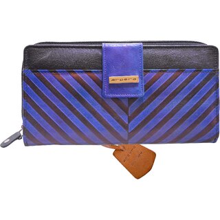 Arpera Blue Genuine Leather Ladies Wallet Clutch - Handbags | Buy online on ZillyBuy