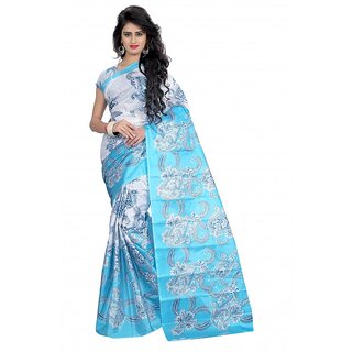 Sharda Creation  Multicolour  Art Silk Saree WithOut Blouse Piece - Sarees | Buy online on ZillyBuy