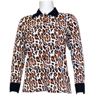 black collar polyester shirt