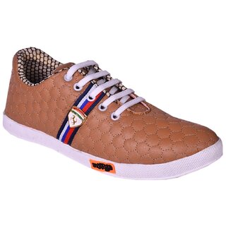 Trendy Men Messi Men Tan Lace-up Casual Shoes 2026 at ShopCircuit | ONDC