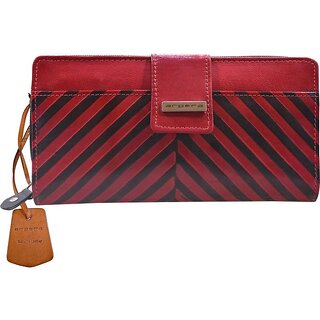 Arpera Stylish Red Genuine Leather Ladies Wallet Clutch - Handbags | Buy online on ZillyBuy