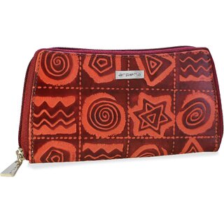 arpera Sofia Leather pouch purse cherry C11559-4 - Handbags | Buy online on ZillyBuy