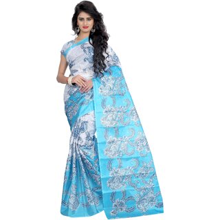 Sharda Creation Multicolour Art Silk Saree Without Blouse - Sarees | Buy online on ZillyBuy
