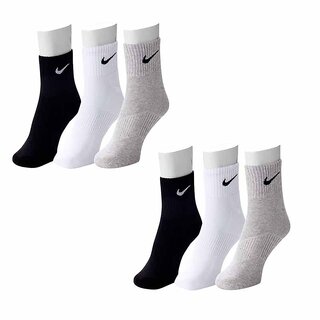 Branded Multicolour Cotton Ankle Length Socks - Pack of 6 - Socks | Buy online on ZillyBuy