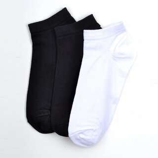 Cotton Unisex Solid Ankle-Length Socks (Pack of 3) - Socks | Buy online on ZillyBuy