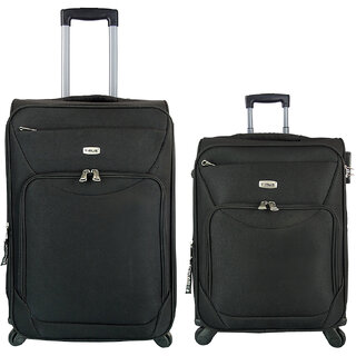 timus upbeat spinner black 55 65 cm 4 wheeltrolleysuitcase expandable cabin and check in luggage 24 inch black 