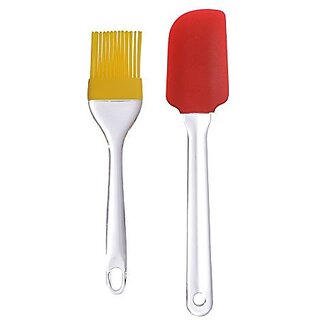 Right Traders Silicone Basting Spatula and Brush Kitchen Oil Cooking Baking Set (Multi color). - Cookware | Buy online on ZillyBuy