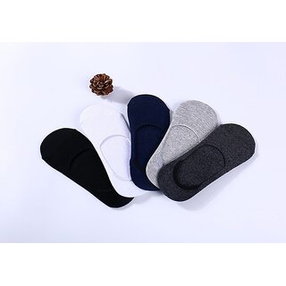 ddh men printed loafer socks pack of 5 premium plain