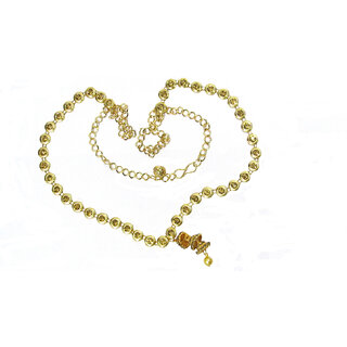 Golden Stone Tripple Jhumki Waist Belt