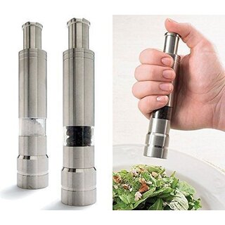 Right Traders Stainless Steel Thumb Push Salt Pepper Spice Sauce Grinder Mill Muller Stick ( pack of 1 ) - Cookware | Buy online on ZillyBuy