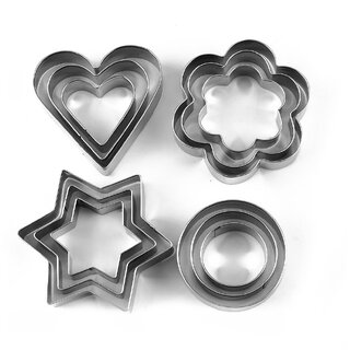 Right Traders Cookie Cutter Stainless Steel Cookie Cutter With 4 Shape, 12 Pieces - Cookware | Buy online on ZillyBuy