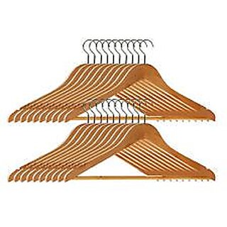 Right Traders Wooden Hanger Set Of 30