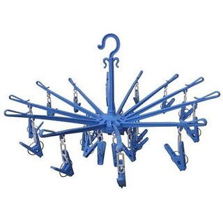 Right Traders 18 Clip Hanger Plastic Cloth Hanger Cloth Hangers Laundry Hangers Multicolor