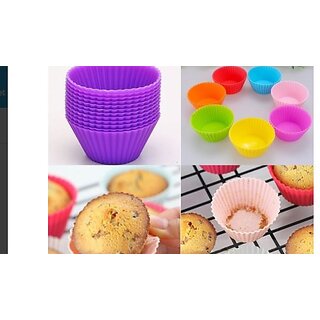 Right Traders Set Of 6 Silicone Cake Cup Molds. - Cookware | Buy online on ZillyBuy