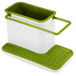 Organized Stand Shelf-draining Sink Tidy Cleaning Caddy Bath Accessories Sink Sponge Holder  (Plastic) - Home Improvement | Buy online on ZillyBuy