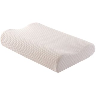 IMPORTIKAAH Contour Cervical Orthopaedic Memory Foam Pillow - 60x40 cm, White white