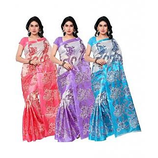 Sharda Creation Multicolour Art Silk Sarees Combo - Sarees | Buy online on ZillyBuy
