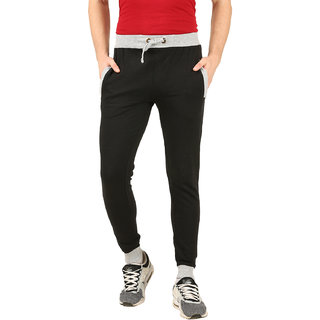 manlino cotton track pant for men black 