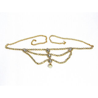 White Stone 3 Line Nice Waist Belt