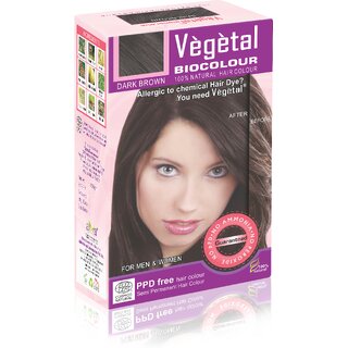 vegetal bio colour dark brown 150gm