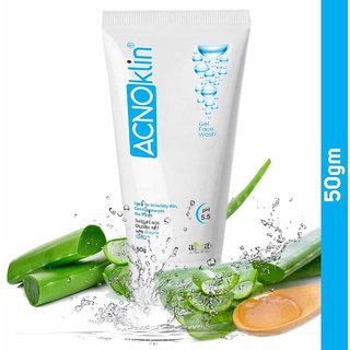 vegetal acnoklin gel face wash 50gm
