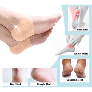 silicone gel pad for heel swelling dry hard cracked heel free size set of 1