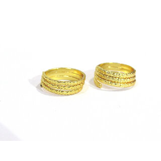 Golden 3 Round Toe Rings set of 2 - Anklets | Buy online on ZillyBuy