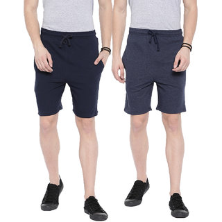 manlino mens premium plain shorts pack of 2 