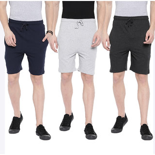 Manlino Men's Premium Plain Shorts (Pack of 3) - Shorts | Buy online on ZillyBuy
