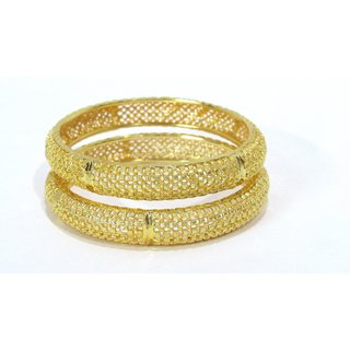 Golden Jali Kada Bangles Set of 2 - Bangles & Bracelets | Buy online on ZillyBuy