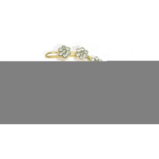 White stone Golden Kaan Earrings - Earrings | Buy online on ZillyBuy