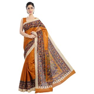 Sharda Creation Multicolour  Bhagalpuri silk saree - Sarees | Buy online on ZillyBuy