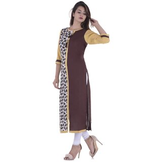 Phoenix Women Stitched Straight Printed Kurti Cotton Kurti Jaipuri Kurti - Kurtas & Kurta Sets | Buy online on ZillyBuy