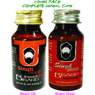 beard oil beard wash singh saab brand combo pack